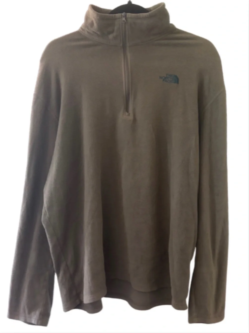 The North Face Men's Olive Quarter-Zip Fleece Pullover